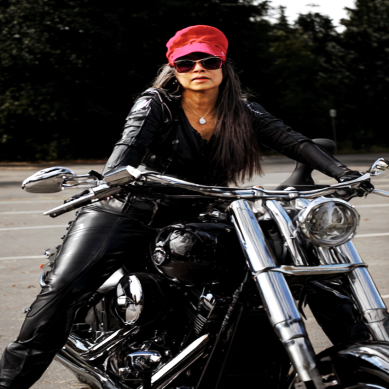 Red Hat Girl motorcycle accident lawyer